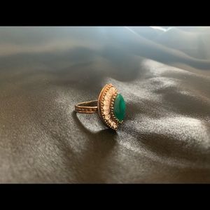Antique green ring